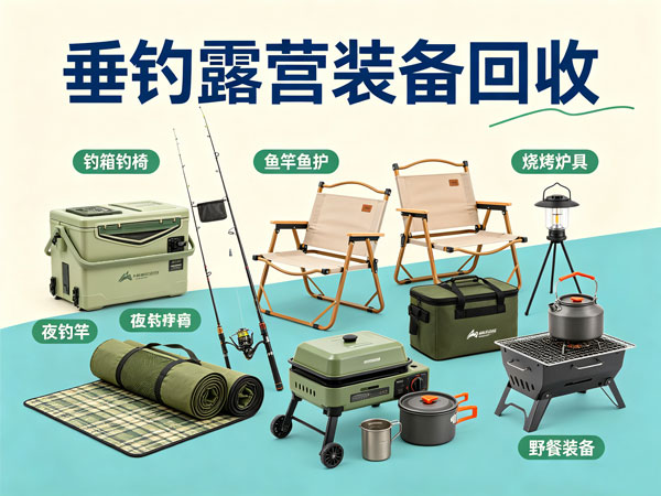 户外垂钓露营综合装备回收
